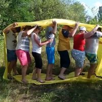 Веревочный курс на природе. Тимбилдинг.